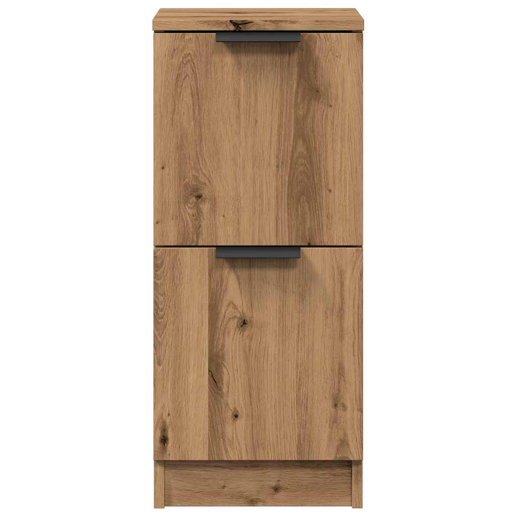 vidaXL Dulapuri, 2 buc., stejar artizanal, 30x30x70 cm, lemn compozit