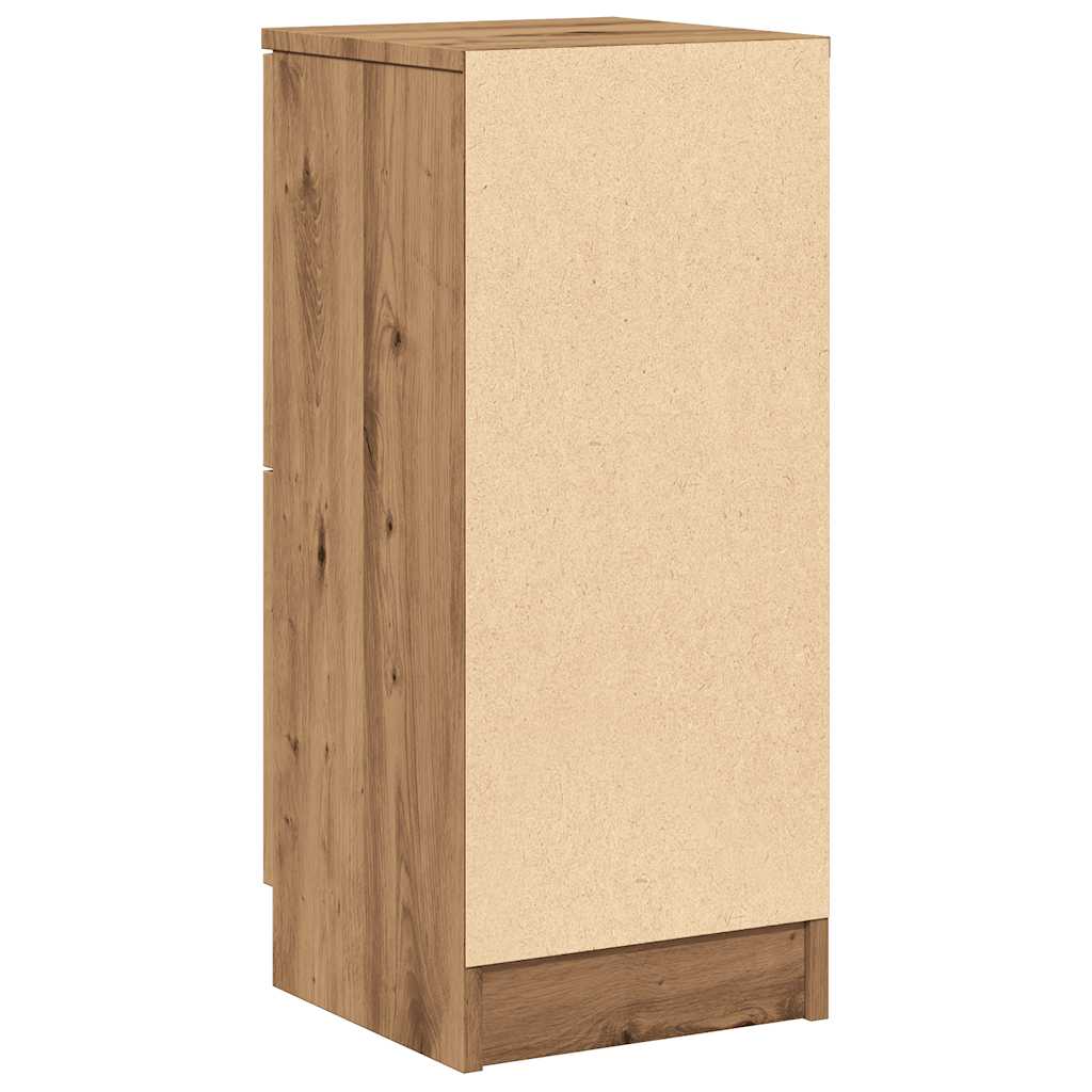 vidaXL Dulapuri, 2 buc., stejar artizanal, 30x30x70 cm, lemn compozit