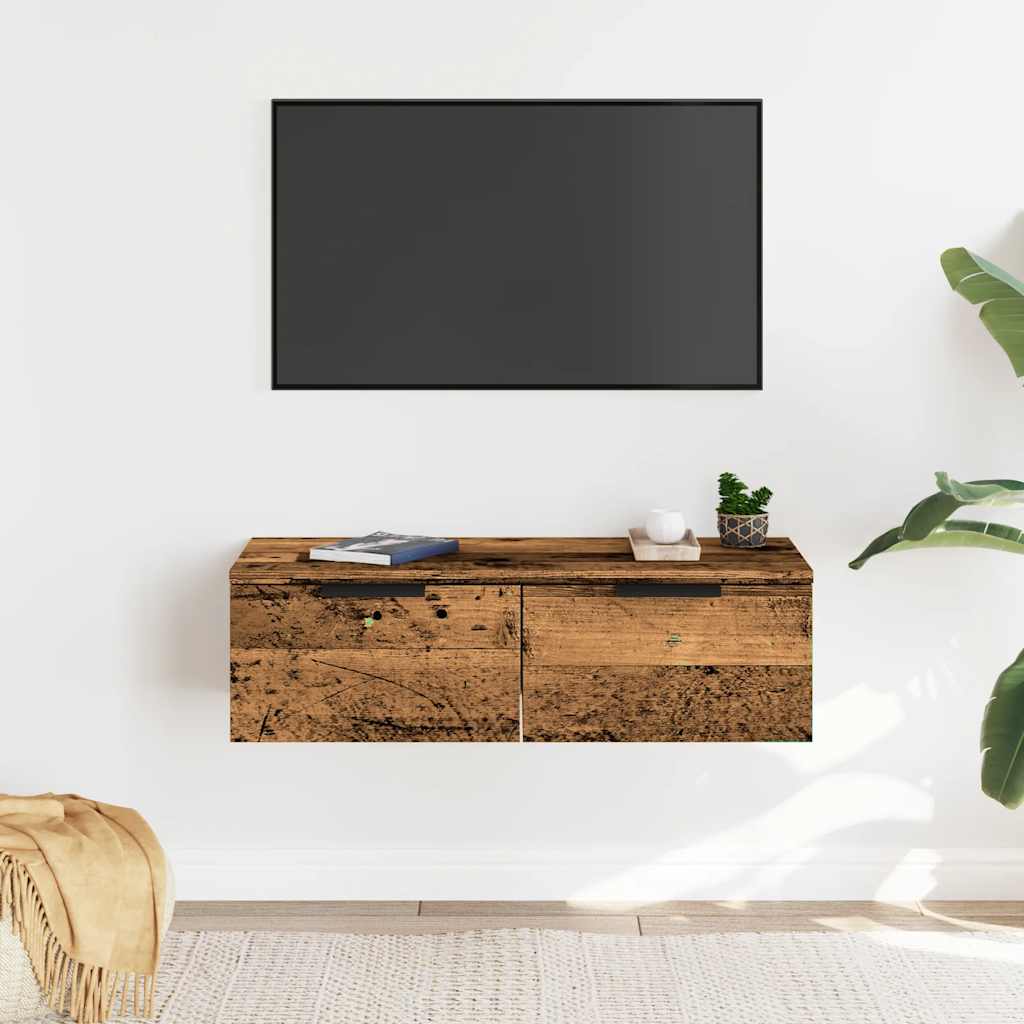 vidaXL Dulap de perete, lemn vechi, 68x30x20 cm, lemn compozit vidaXL Dulap de perete, lemn vechi, 68x30x20 cm, lemn compozit