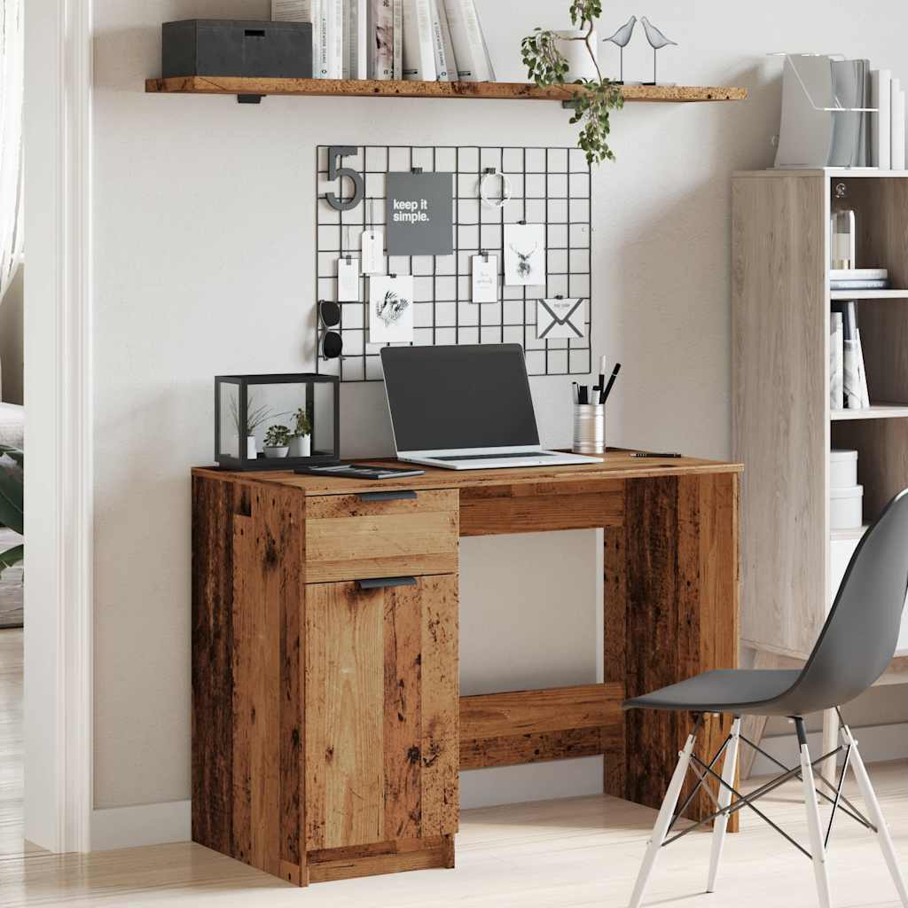 vidaXL Birou, lemn vechi, 100x50x75 cm, lemn prelucrat vidaXL Birou, lemn vechi, 100x50x75 cm, lemn prelucrat