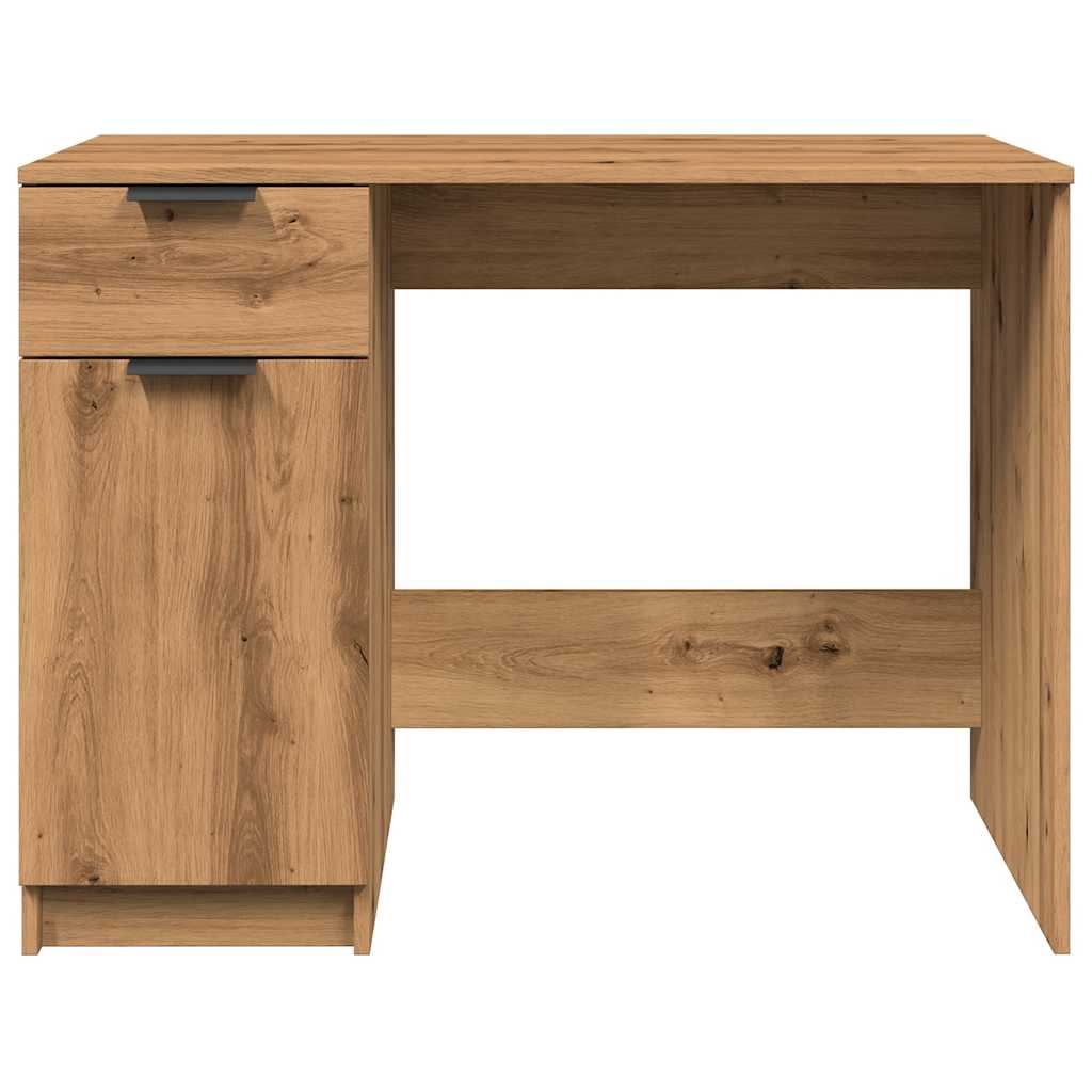 vidaXL Birou, stejar artizanal, 100x50x75 cm, lemn prelucrat