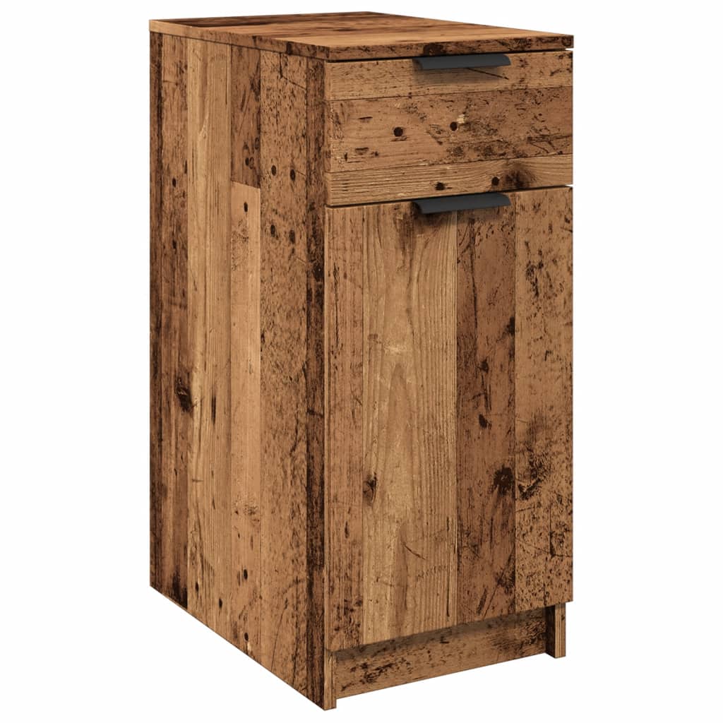 vidaXL Dulap de birou, lemn învechit, 33x50x75 cm, lemn prelucrat