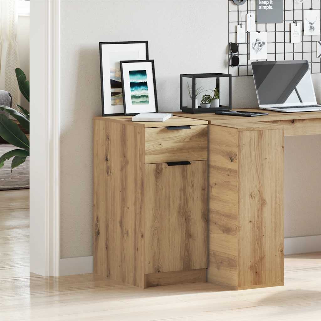 vidaXL Dulap de birou, stejar artizanal, 33x50x75 cm lemn prelucrat vidaXL Dulap de birou, stejar artizanal, 33x50x75 cm lemn prelucrat