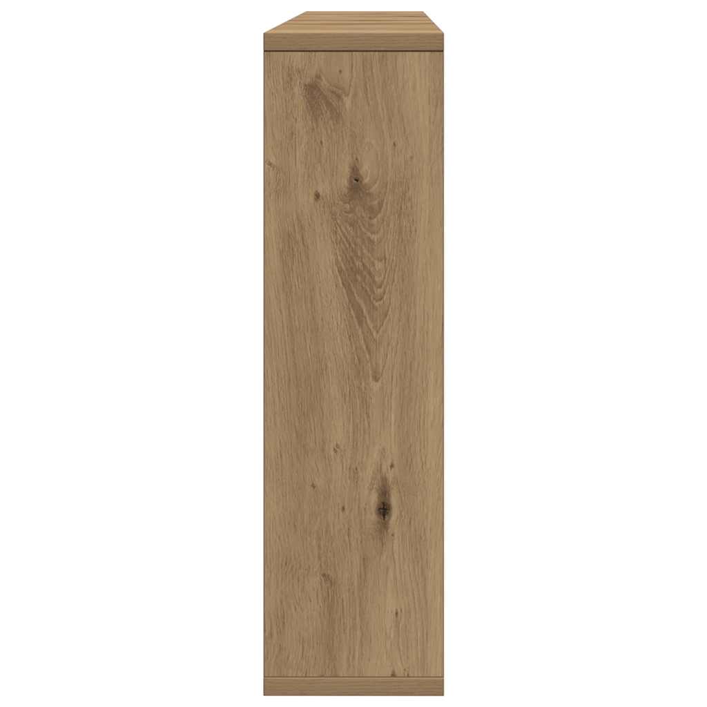 vidaXL Dulap cu oglindă și LED stejar artizanal 76x15x55 cm, lemn vidaXL Dulap cu oglindă și LED stejar artizanal 76x15x55 cm, lemn
