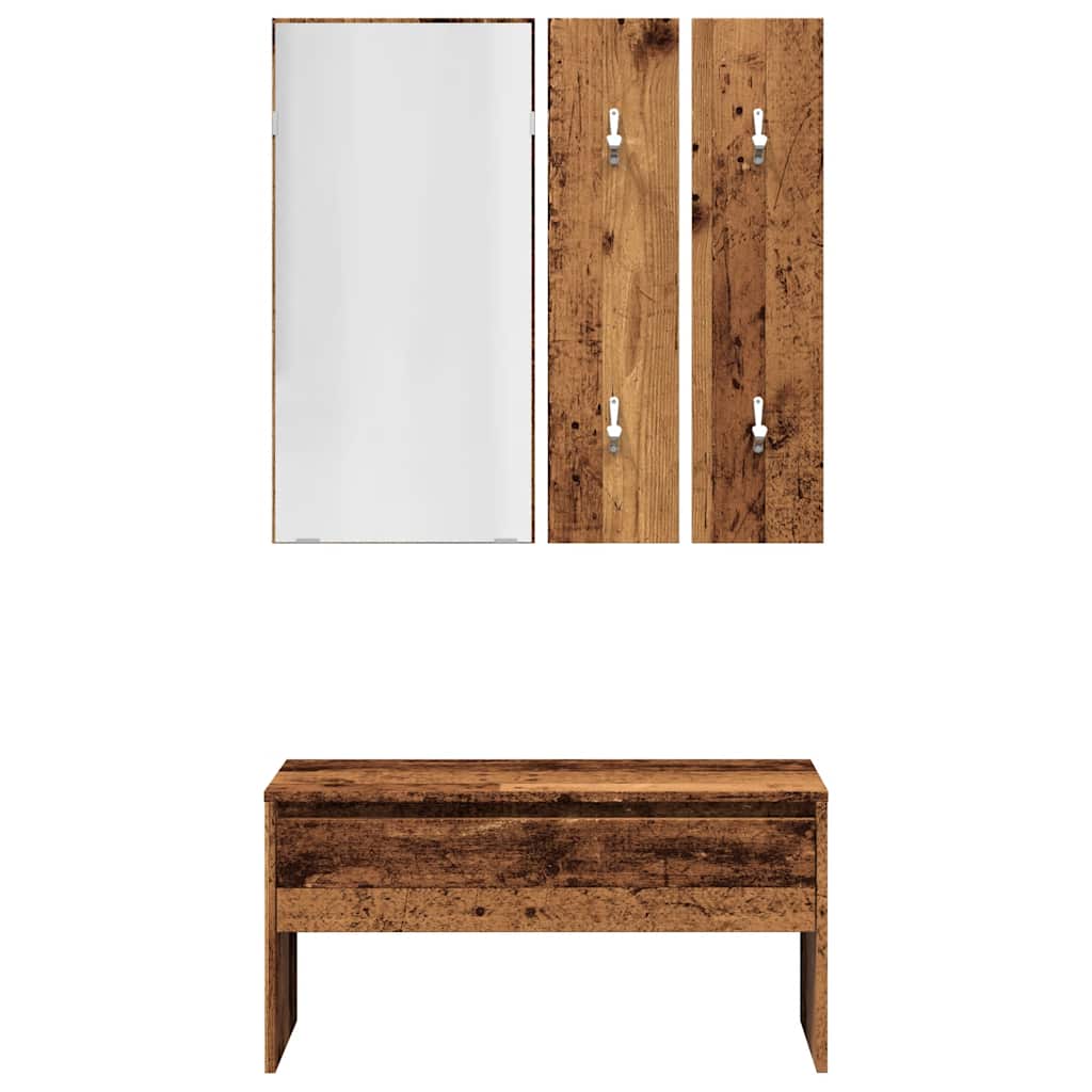 vidaXL Set de mobilier pentru hol Lemn vechi din lemn prelucrat