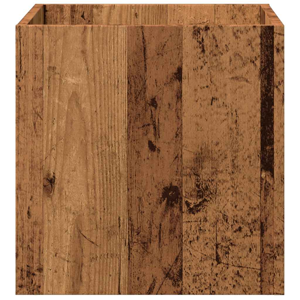 vidaXL Cutie de jardiniera din lemn vechi 40x40x40 cm lemn prelucrat