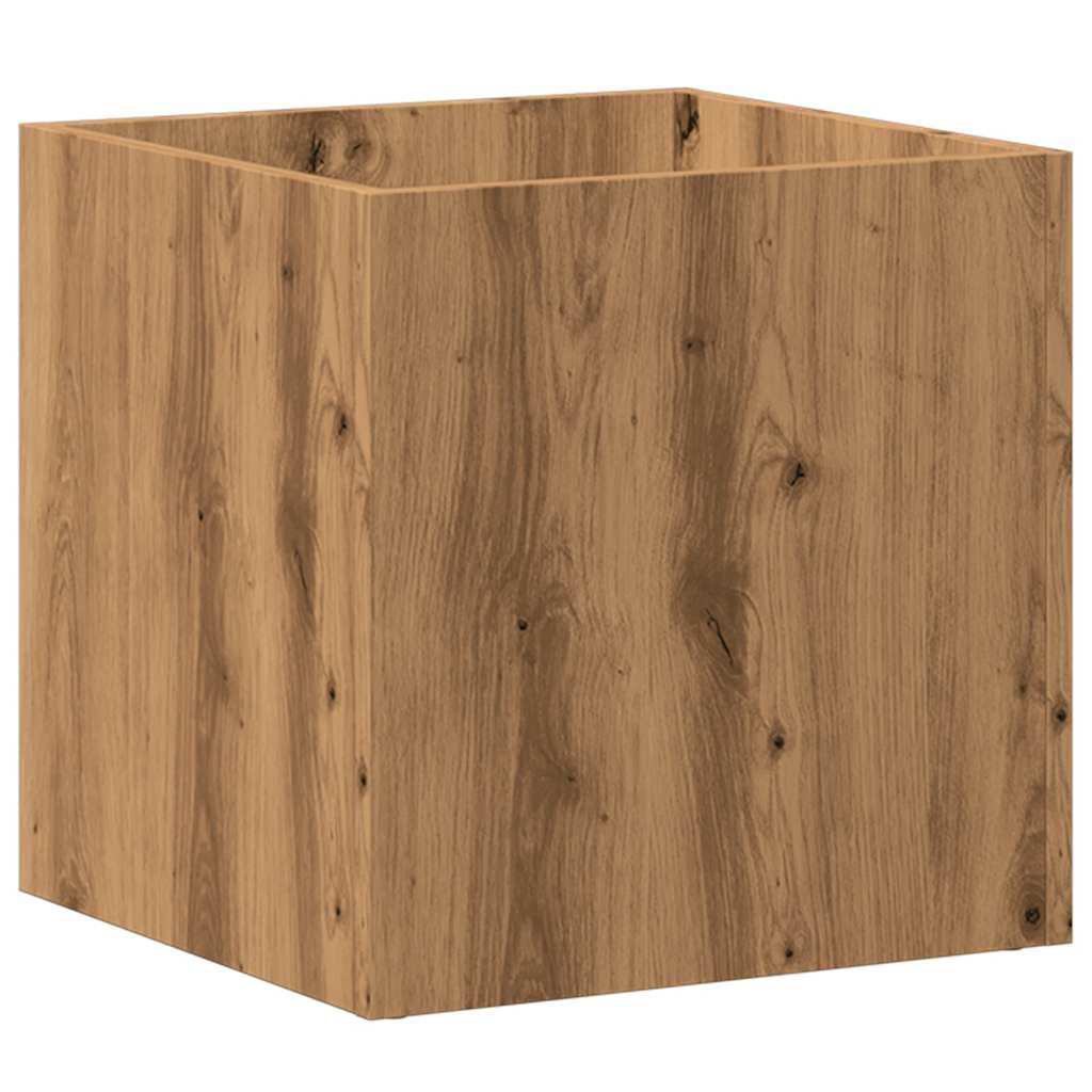 vidaXL Cutie de jardiniera Stejar Artizanal 40x40x40 cm Lemn prelucrat