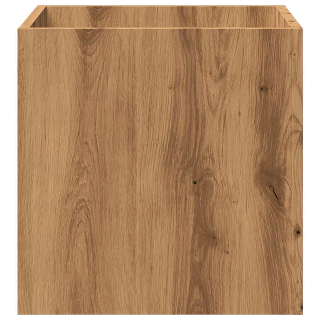 vidaXL Cutie de jardiniera Stejar Artizanal 40x40x40 cm Lemn prelucrat