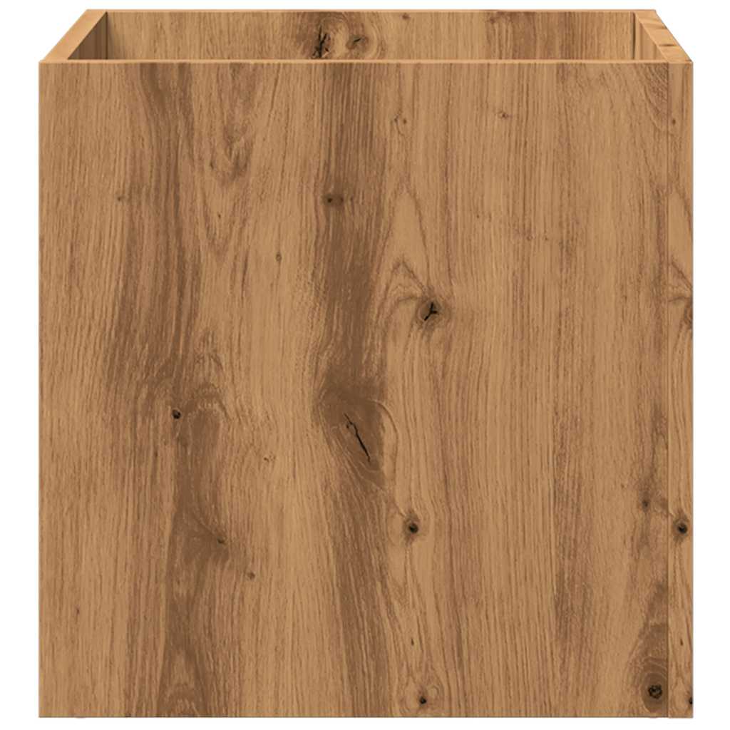vidaXL Cutie de jardiniera Stejar Artizanal 40x40x40 cm Lemn prelucrat