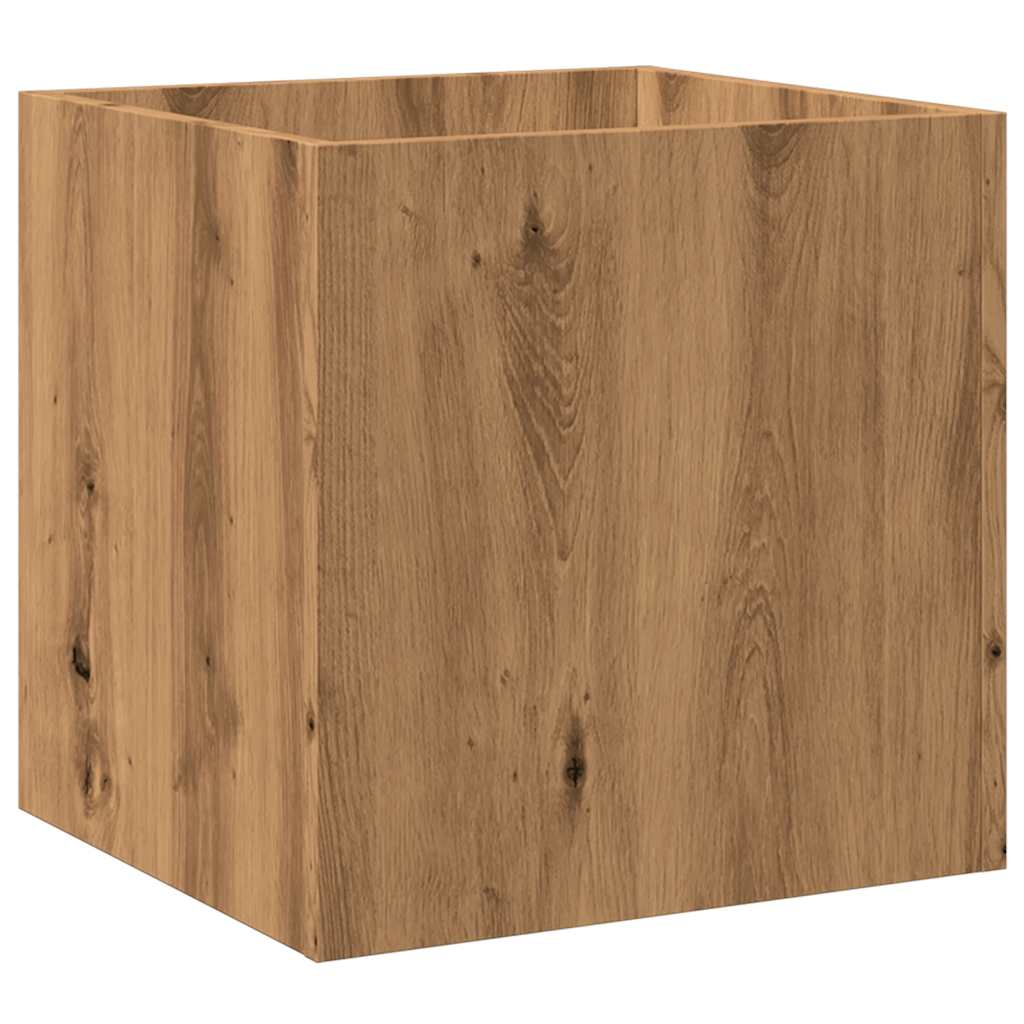 vidaXL Cutie de jardiniera Stejar Artizanal 40x40x40 cm Lemn prelucrat
