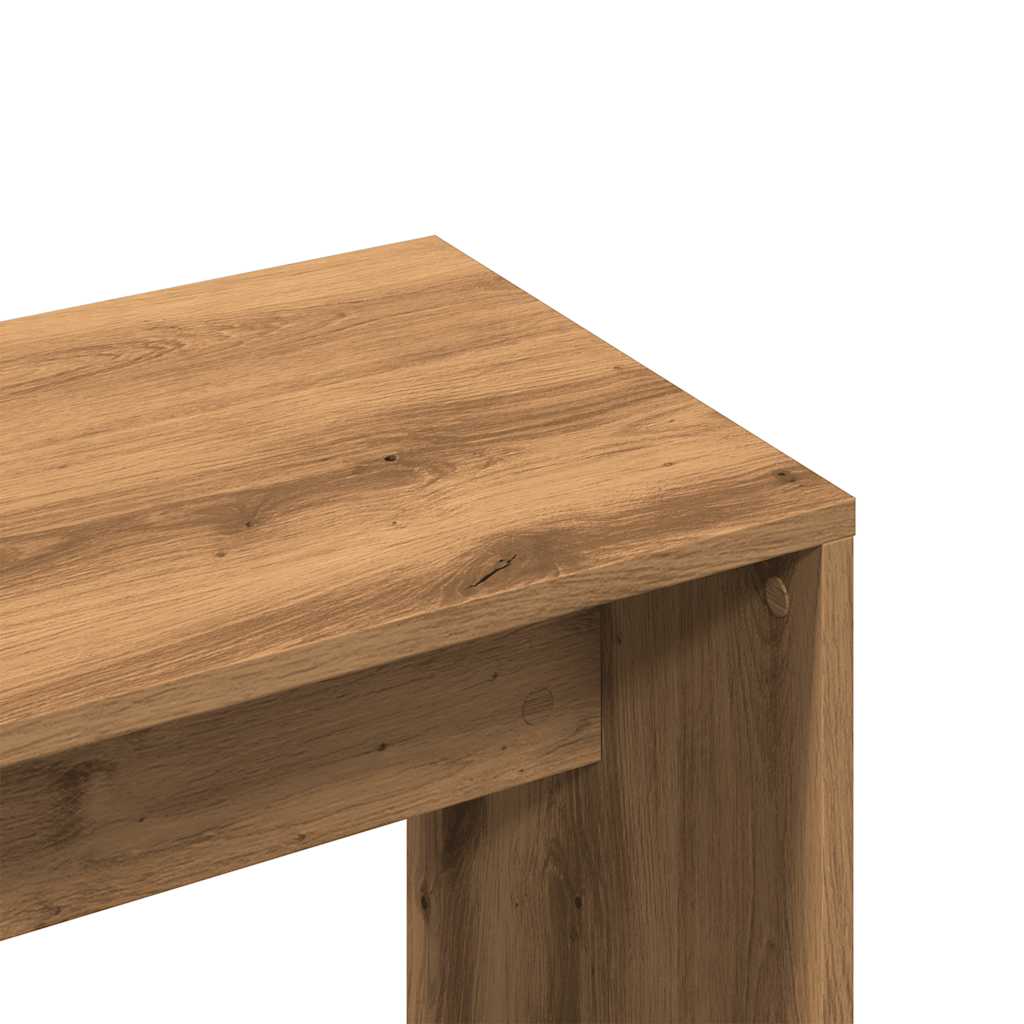 vidaXL Taburet de toaletă Stejar artizanal 70x35x45 cm Lemn prelucrat vidaXL Taburet de toaletă Stejar artizanal 70x35x45 cm Lemn prelucrat
