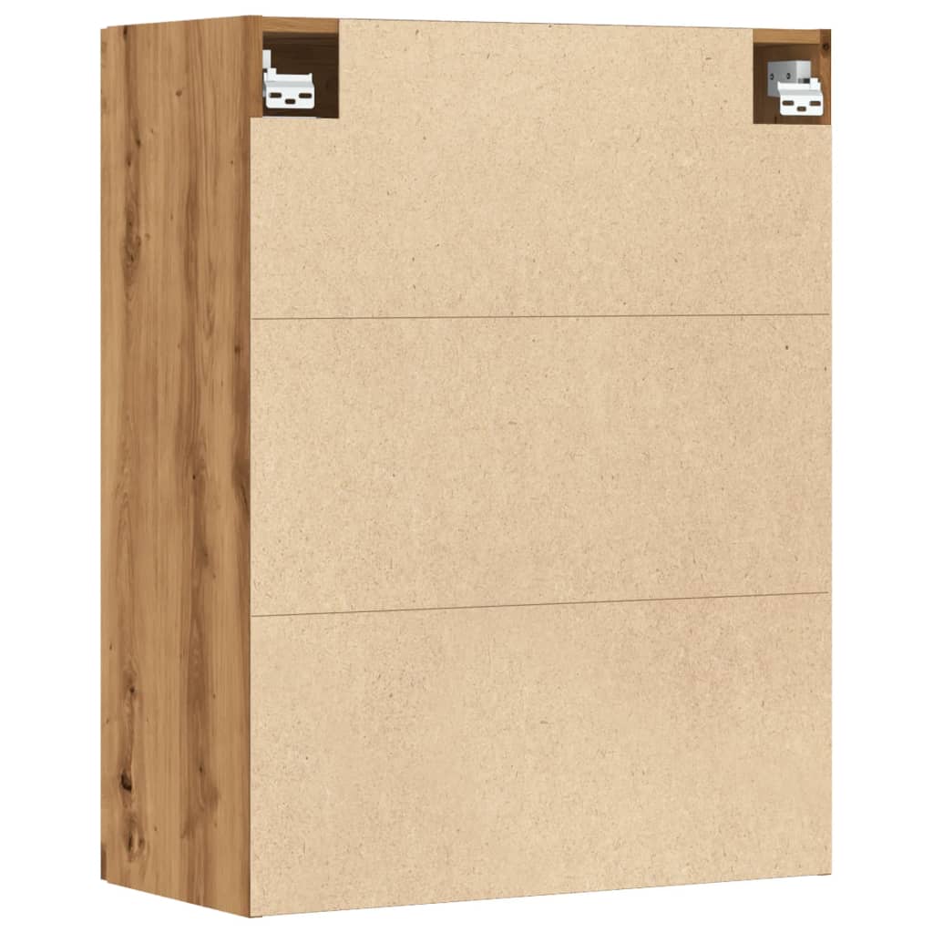 vidaXL Dulap de perete suspendat, stejar artizanal, 69,5x34x90 cm