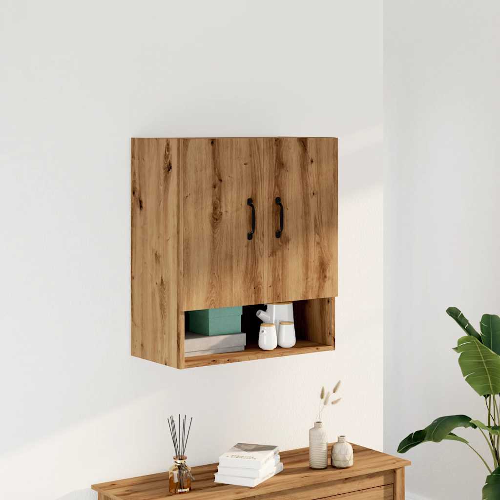 vidaXL Dulap de perete, Stejar artizanal, 60x31x70 cm, lemn compozit