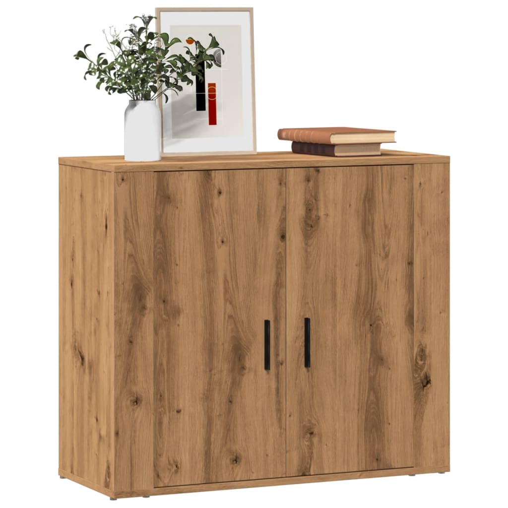 vidaXL Dulap, stejar artizanal, 80x33x70 cm, lemn prelucrat
