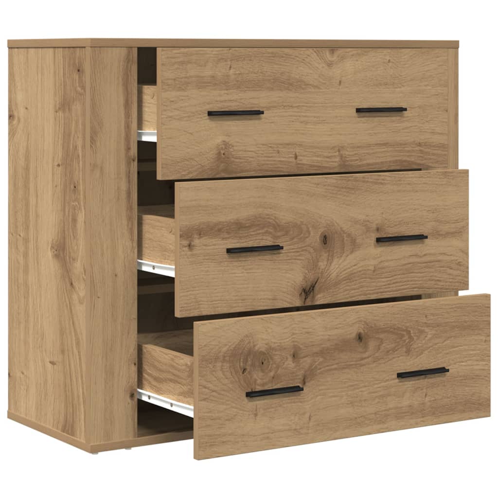 vidaXL Dulap, stejar artizanal, 80x33x70 cm, lemn prelucrat vidaXL Dulap, stejar artizanal, 80x33x70 cm, lemn prelucrat