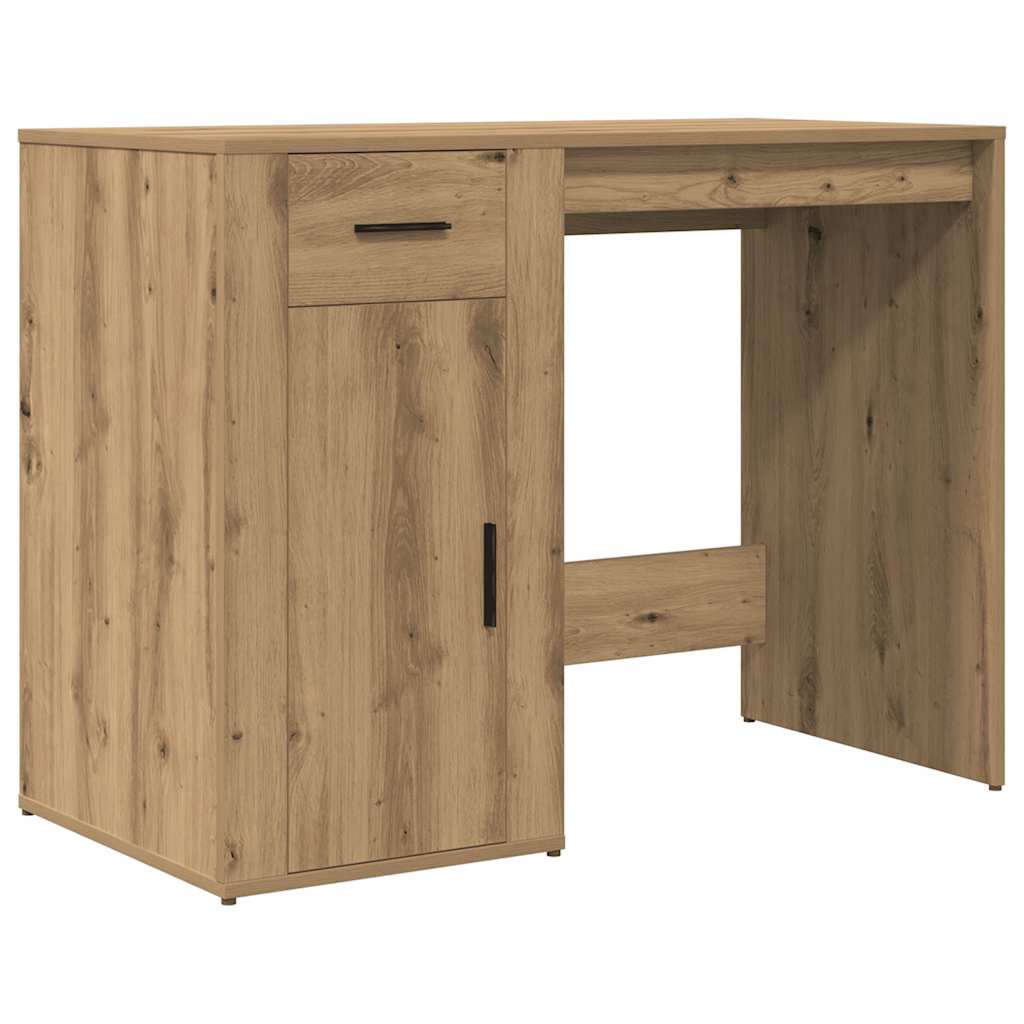 vidaXL Birou, stejar artizanal, 100x49x75 cm, lemn prelucrat