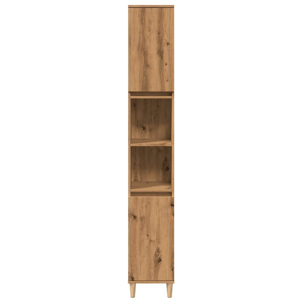vidaXL Dulap de baie, stejar artizanal, 30x30x190 cm, lemn prelucrat vidaXL Dulap de baie, stejar artizanal, 30x30x190 cm, lemn prelucrat