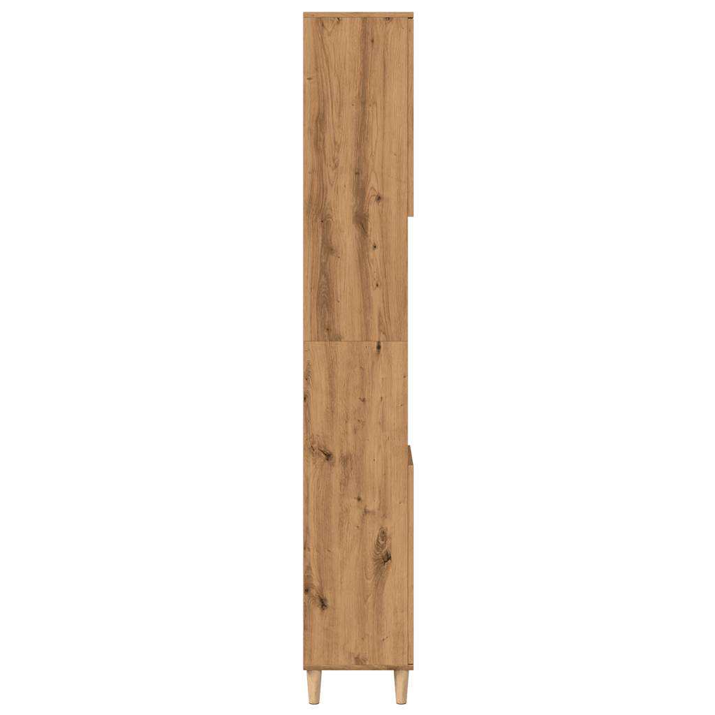 vidaXL Dulap de baie, stejar artizanal, 30x30x190 cm, lemn prelucrat vidaXL Dulap de baie, stejar artizanal, 30x30x190 cm, lemn prelucrat