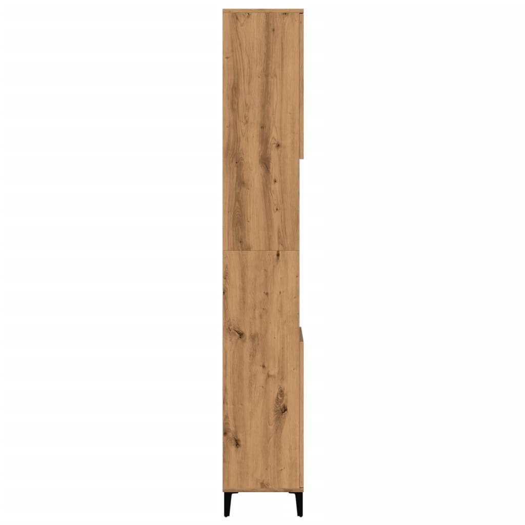 vidaXL Dulap de baie, stejar artizanal, 30x30x190 cm, lemn prelucrat vidaXL Dulap de baie, stejar artizanal, 30x30x190 cm, lemn prelucrat
