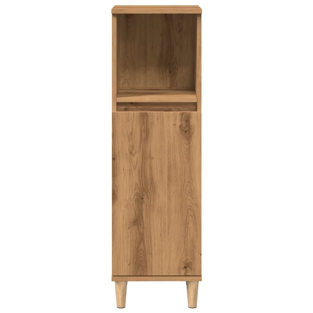 vidaXL Dulap de baie, stejar artizanal, 30x30x100 cm, lemn prelucrat vidaXL Dulap de baie, stejar artizanal, 30x30x100 cm, lemn prelucrat