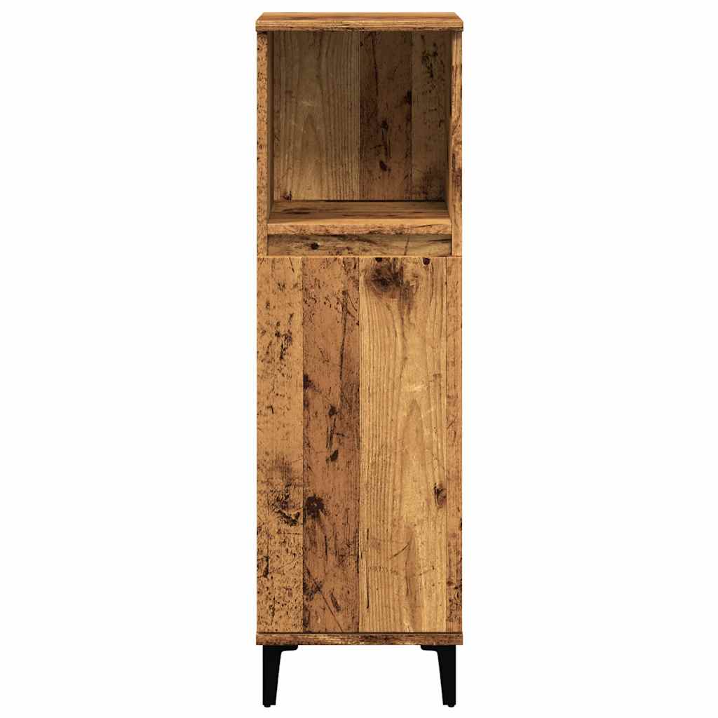 vidaXL Dulap de baie, lemn vechi, 30x30x100 cm, lemn prelucrat vidaXL Dulap de baie, lemn vechi, 30x30x100 cm, lemn prelucrat
