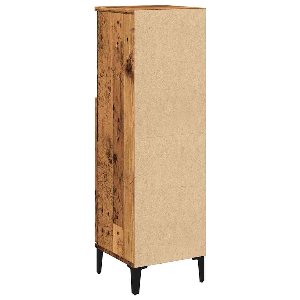 vidaXL Dulap de baie, lemn vechi, 30x30x100 cm, lemn prelucrat vidaXL Dulap de baie, lemn vechi, 30x30x100 cm, lemn prelucrat
