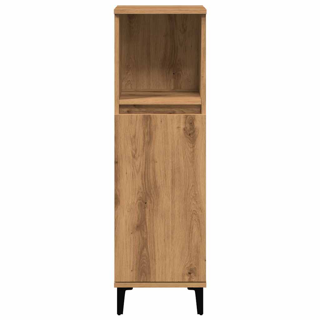 vidaXL Dulap de baie, stejar artizanal, 30x30x100 cm, lemn prelucrat vidaXL Dulap de baie, stejar artizanal, 30x30x100 cm, lemn prelucrat