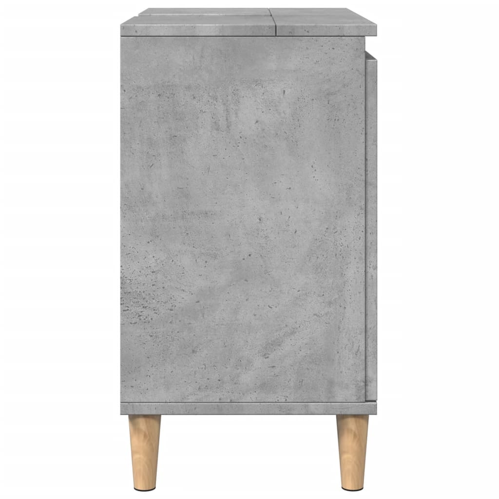vidaXL Dulap de chiuvetă, gri beton, 58x33x60 cm, lemn prelucrat vidaXL Dulap de chiuvetă, gri beton, 58x33x60 cm, lemn prelucrat