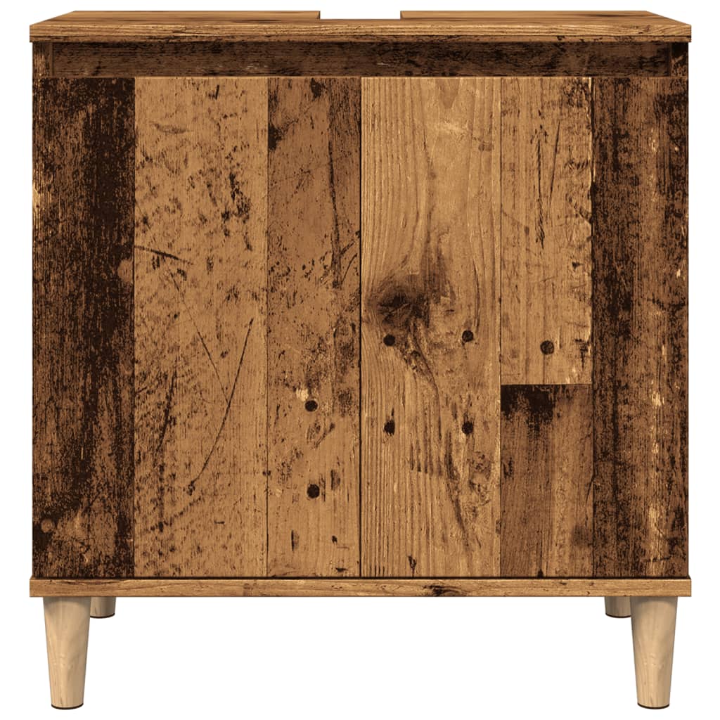 vidaXL Dulap de chiuvetă, lemn vechi, 58x33x60 cm, lemn prelucrat vidaXL Dulap de chiuvetă, lemn vechi, 58x33x60 cm, lemn prelucrat