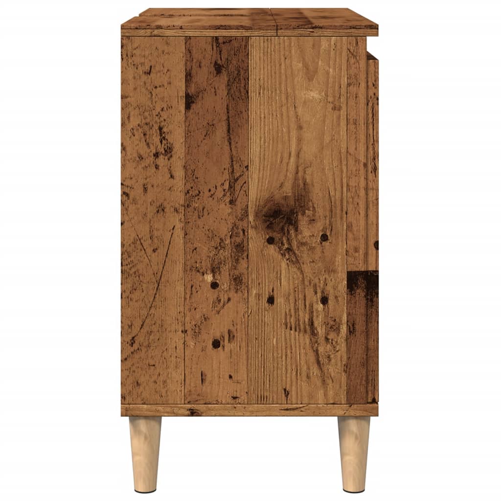 vidaXL Dulap de chiuvetă, lemn vechi, 58x33x60 cm, lemn prelucrat vidaXL Dulap de chiuvetă, lemn vechi, 58x33x60 cm, lemn prelucrat