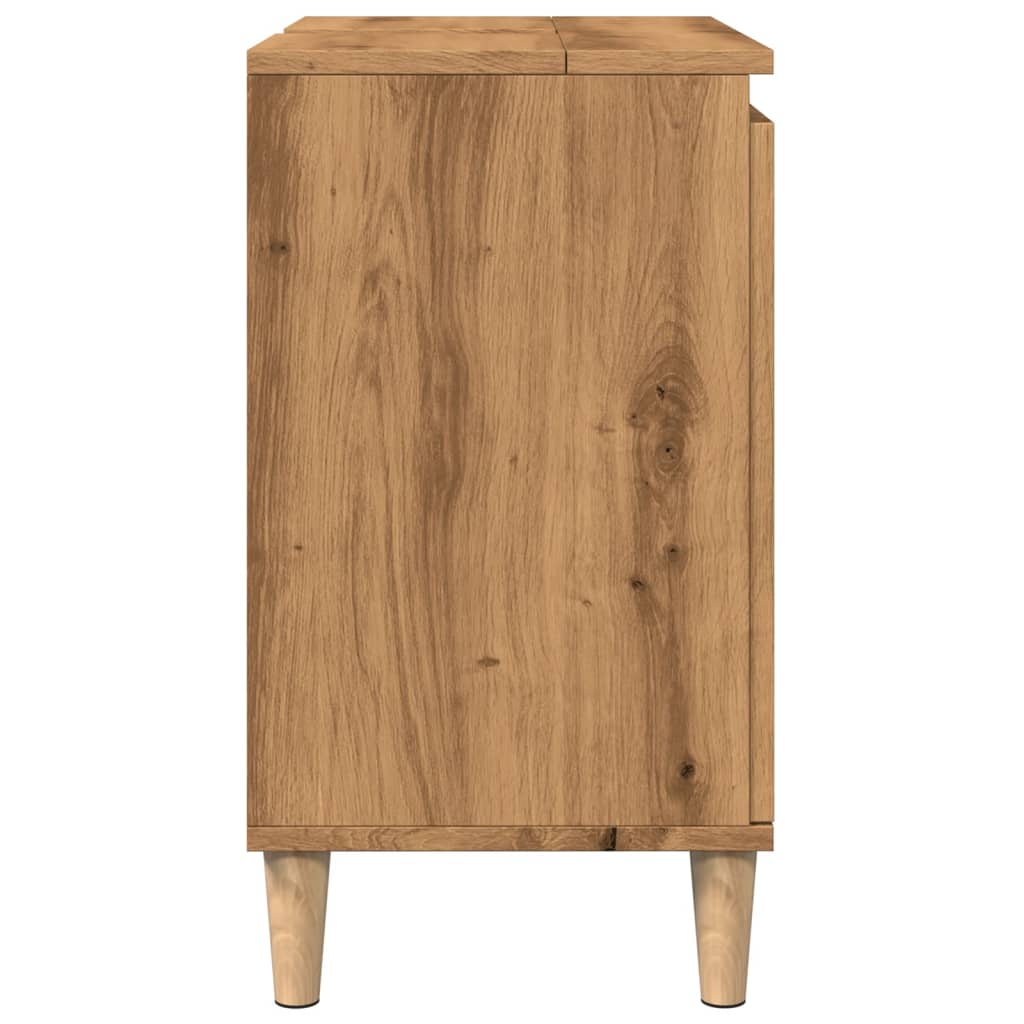 vidaXL Dulap de chiuvetă, stejar artizanal, 58x33x60 cm lemn prelucrat vidaXL Dulap de chiuvetă, stejar artizanal, 58x33x60 cm lemn prelucrat