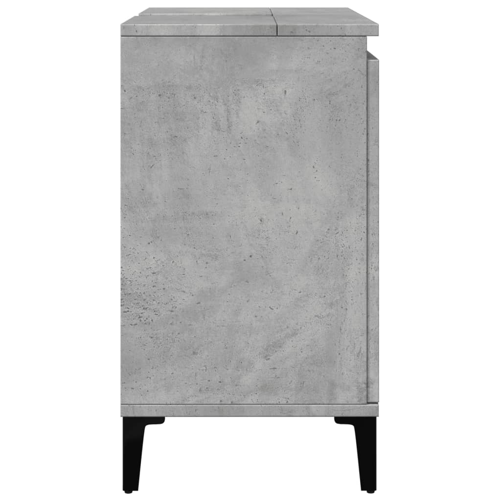 vidaXL Dulap de chiuvetă, gri beton, 58x33x60 cm, lemn prelucrat vidaXL Dulap de chiuvetă, gri beton, 58x33x60 cm, lemn prelucrat