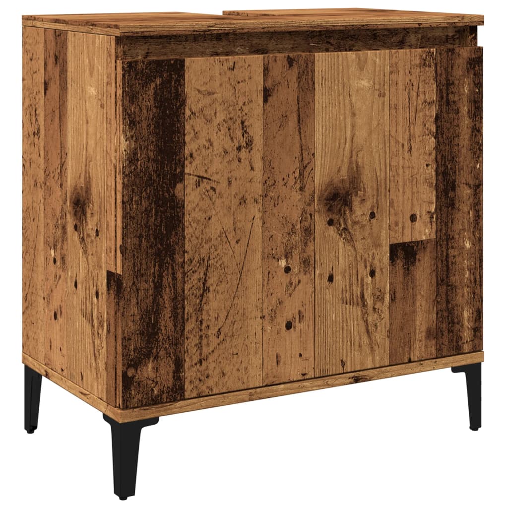 vidaXL Dulap de chiuvetă, lemn vechi, 58x33x60 cm, lemn prelucrat vidaXL Dulap de chiuvetă, lemn vechi, 58x33x60 cm, lemn prelucrat