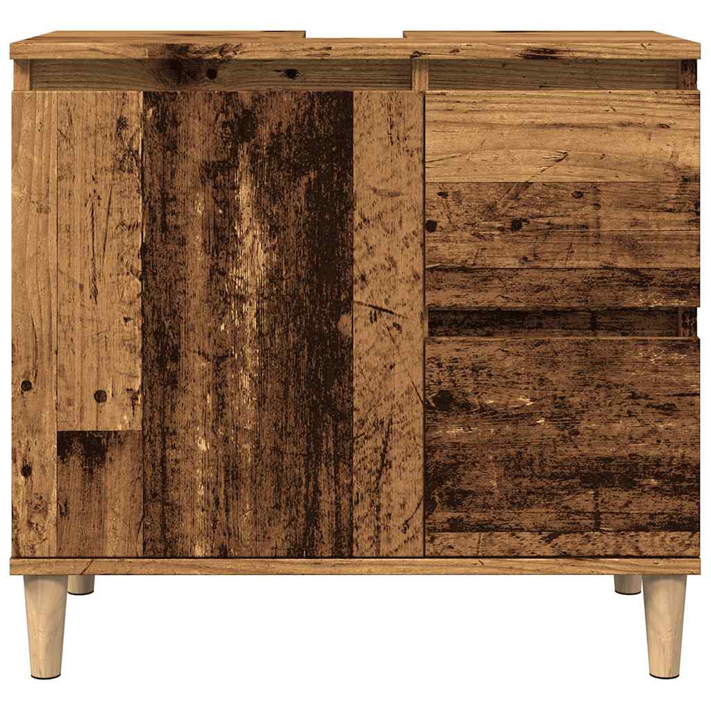 vidaXL Dulap de chiuvetă, lemn vechi, 65x33x60 cm, lemn prelucrat vidaXL Dulap de chiuvetă, lemn vechi, 65x33x60 cm, lemn prelucrat