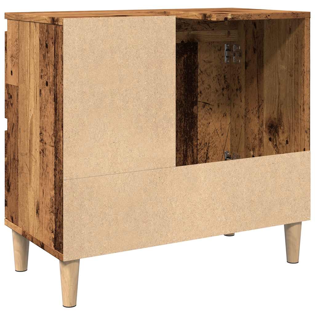 vidaXL Dulap de chiuvetă, lemn vechi, 65x33x60 cm, lemn prelucrat vidaXL Dulap de chiuvetă, lemn vechi, 65x33x60 cm, lemn prelucrat