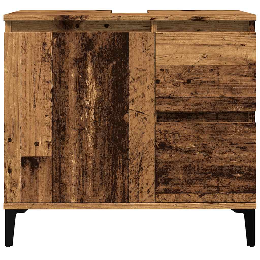 vidaXL Dulap de chiuvetă, lemn vechi, 65x33x60 cm, lemn prelucrat vidaXL Dulap de chiuvetă, lemn vechi, 65x33x60 cm, lemn prelucrat
