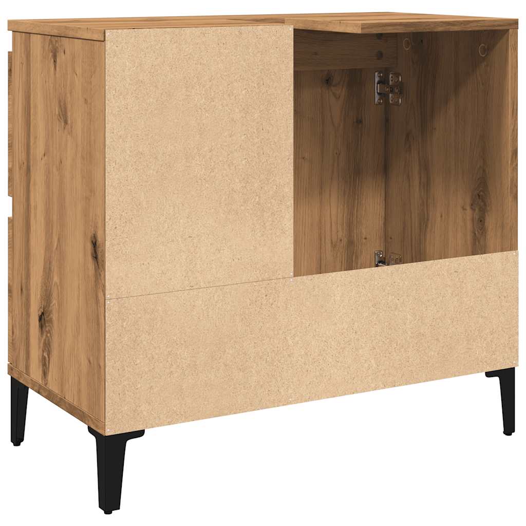 vidaXL Dulap de chiuvetă, stejar artizanal, 65x33x60 cm lemn prelucrat vidaXL Dulap de chiuvetă, stejar artizanal, 65x33x60 cm lemn prelucrat