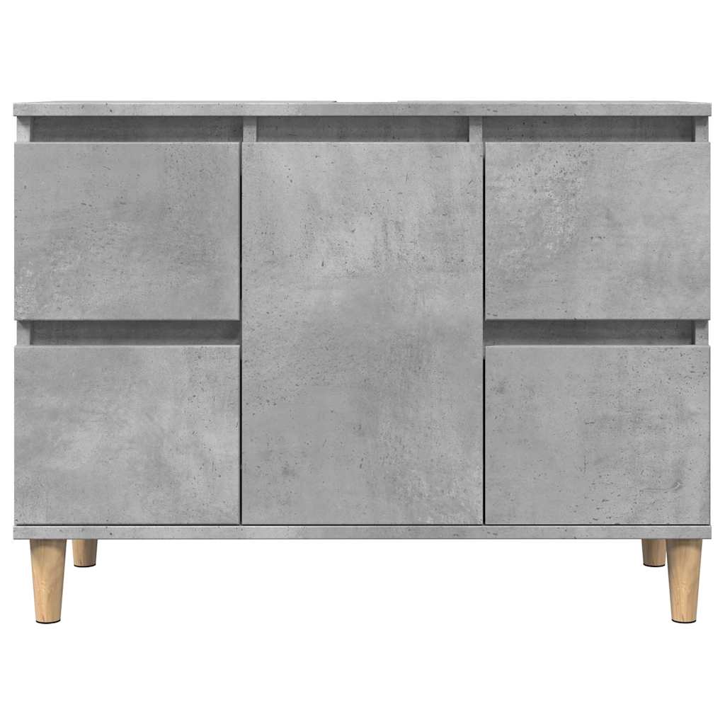 vidaXL Dulap de chiuvetă, gri beton, 80x33x60 cm, lemn prelucrat vidaXL Dulap de chiuvetă, gri beton, 80x33x60 cm, lemn prelucrat
