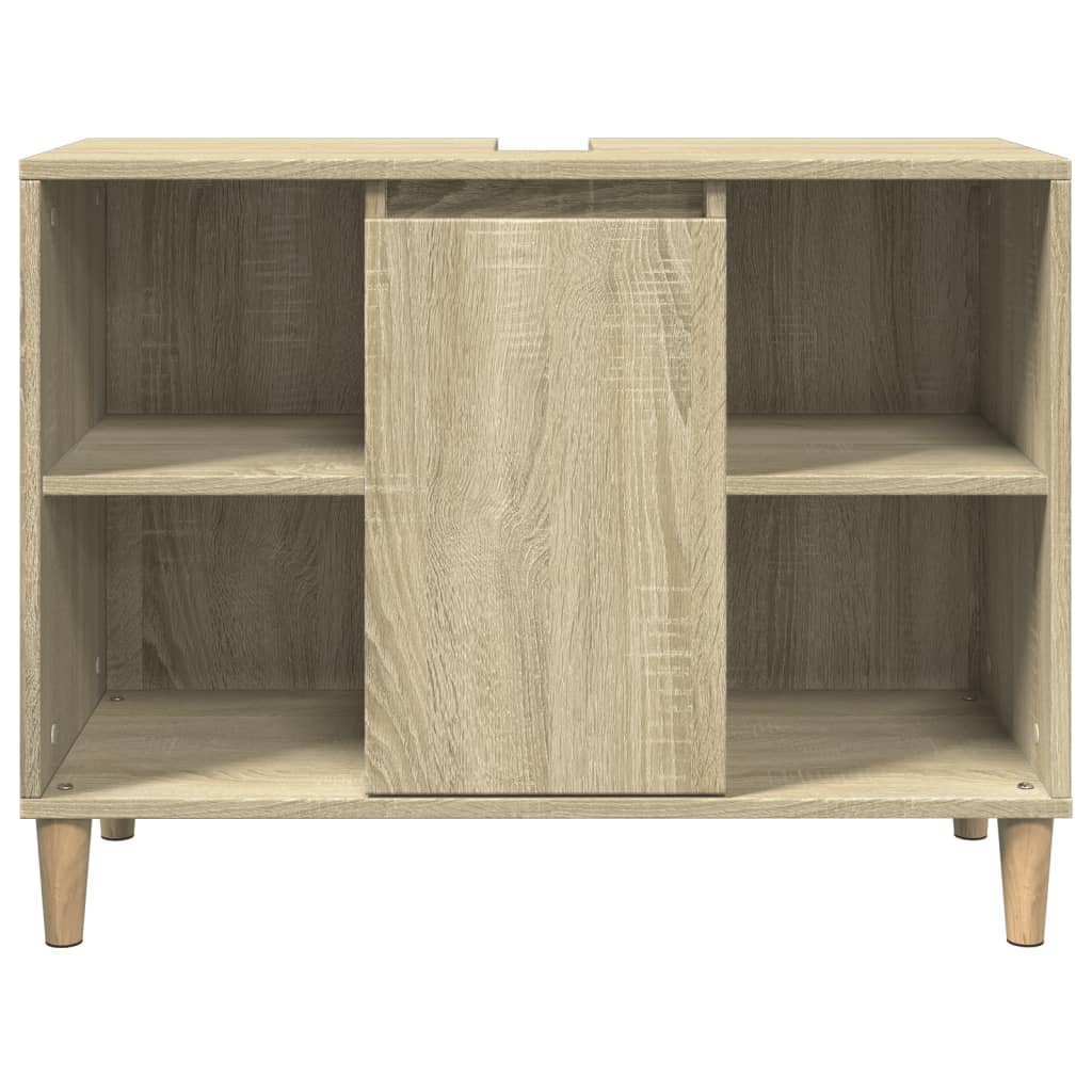vidaXL Dulap pentru baie, stejar sonoma, 80x33x60 cm, lemn compozit vidaXL Dulap pentru baie, stejar sonoma, 80x33x60 cm, lemn compozit