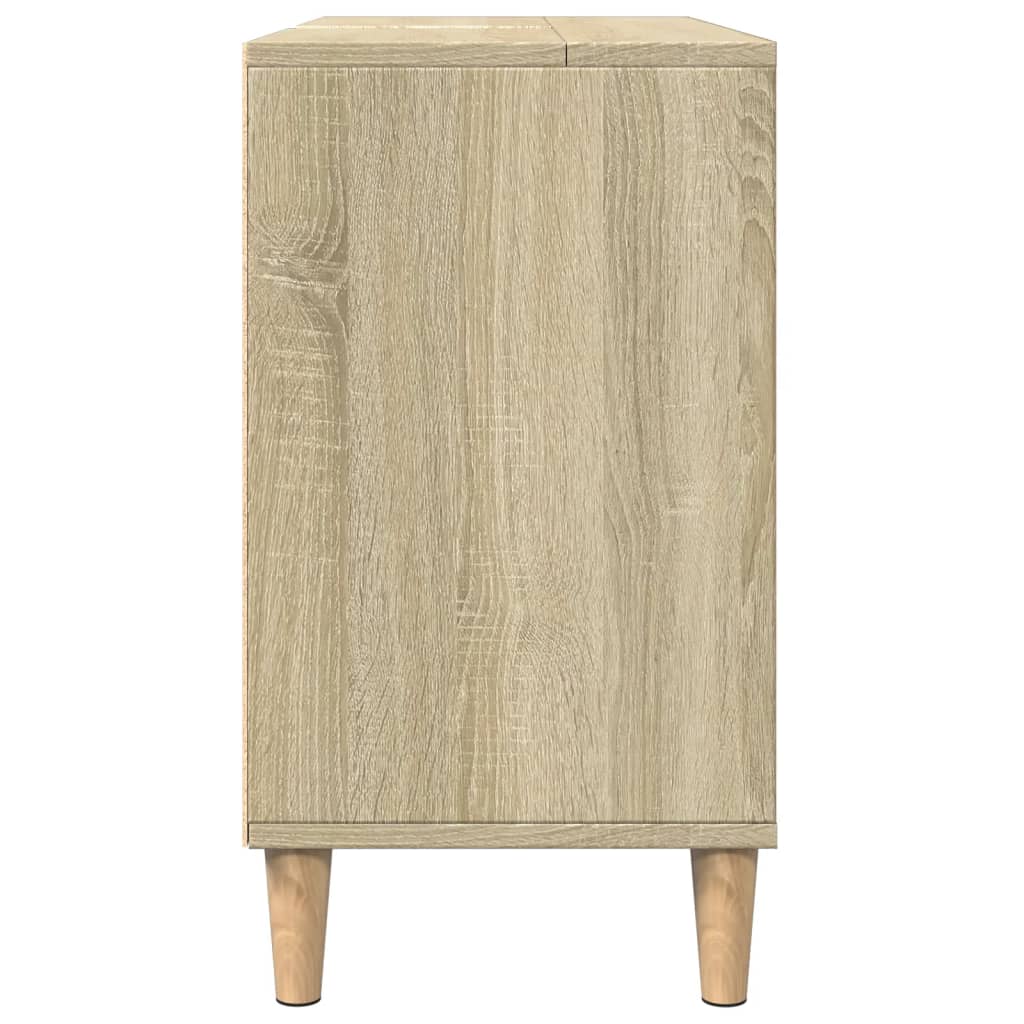 vidaXL Dulap pentru baie, stejar sonoma, 80x33x60 cm, lemn compozit vidaXL Dulap pentru baie, stejar sonoma, 80x33x60 cm, lemn compozit