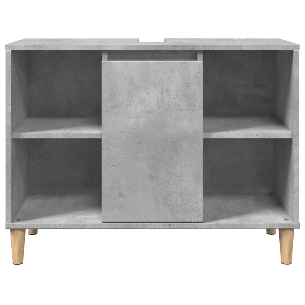 vidaXL Dulap pentru baie, gri beton, 80x33x60 cm, lemn compozit vidaXL Dulap pentru baie, gri beton, 80x33x60 cm, lemn compozit