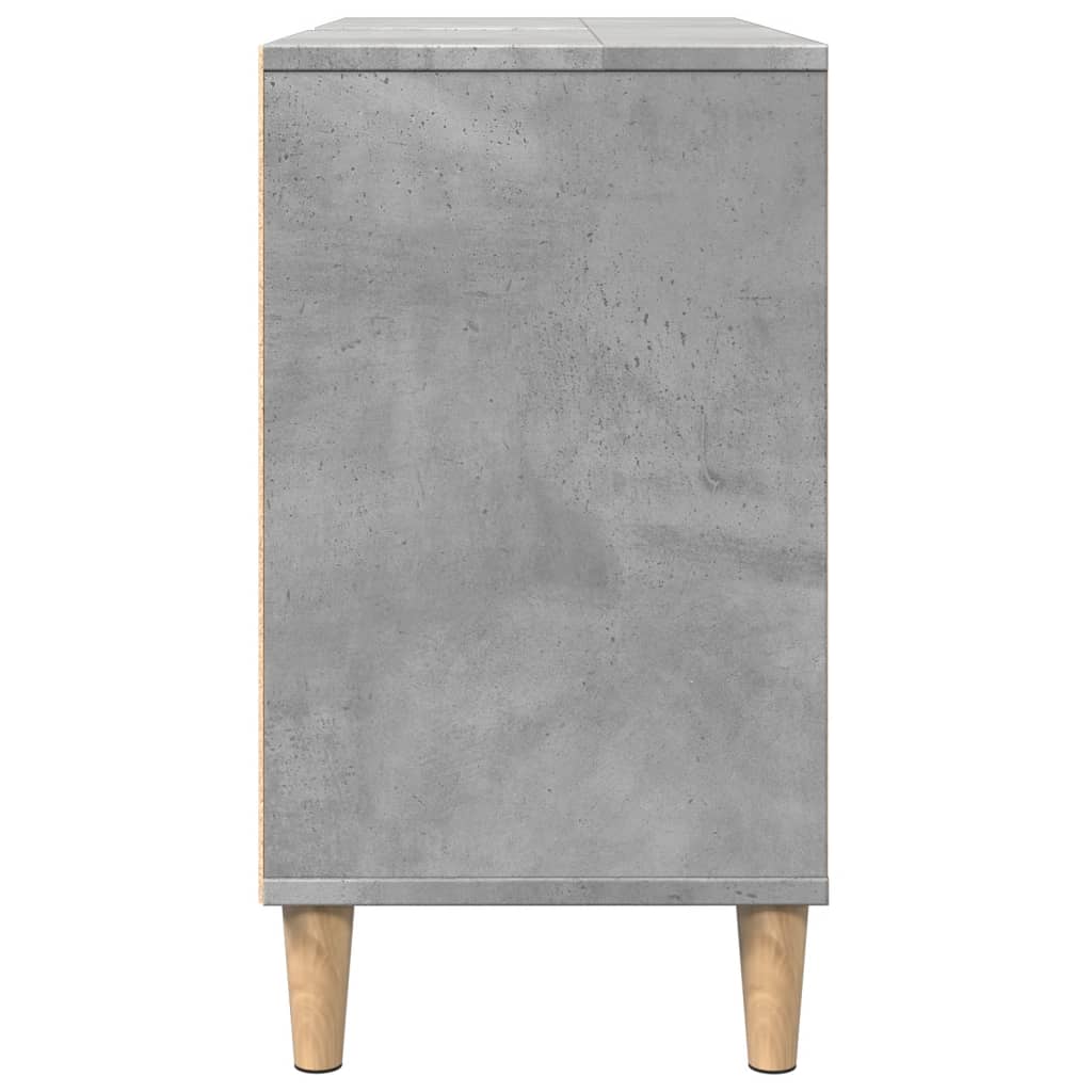 vidaXL Dulap pentru baie, gri beton, 80x33x60 cm, lemn compozit vidaXL Dulap pentru baie, gri beton, 80x33x60 cm, lemn compozit
