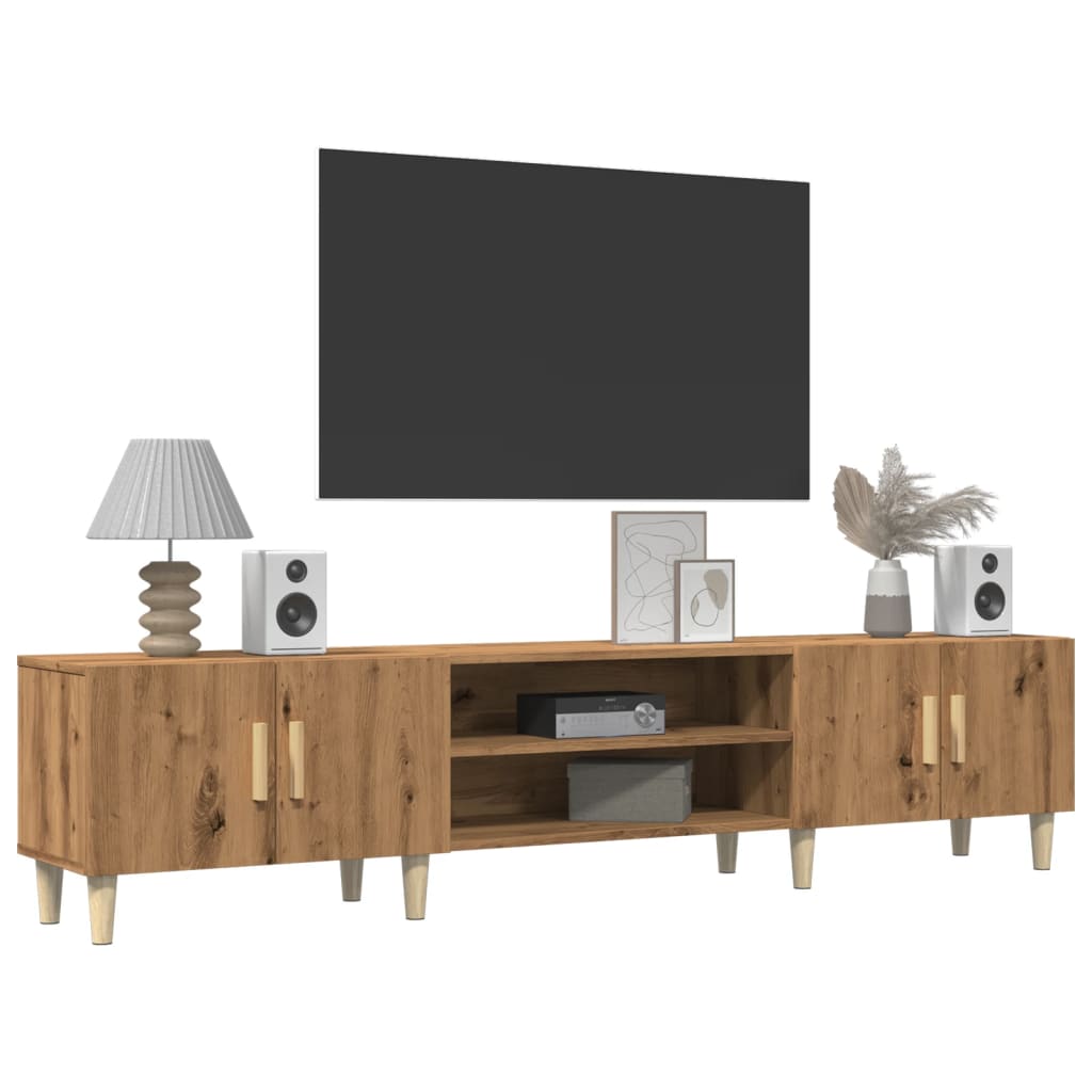 vidaXL Dulap TV, stejar artizanal, 180x31,5x40 cm, lemn prelucrat