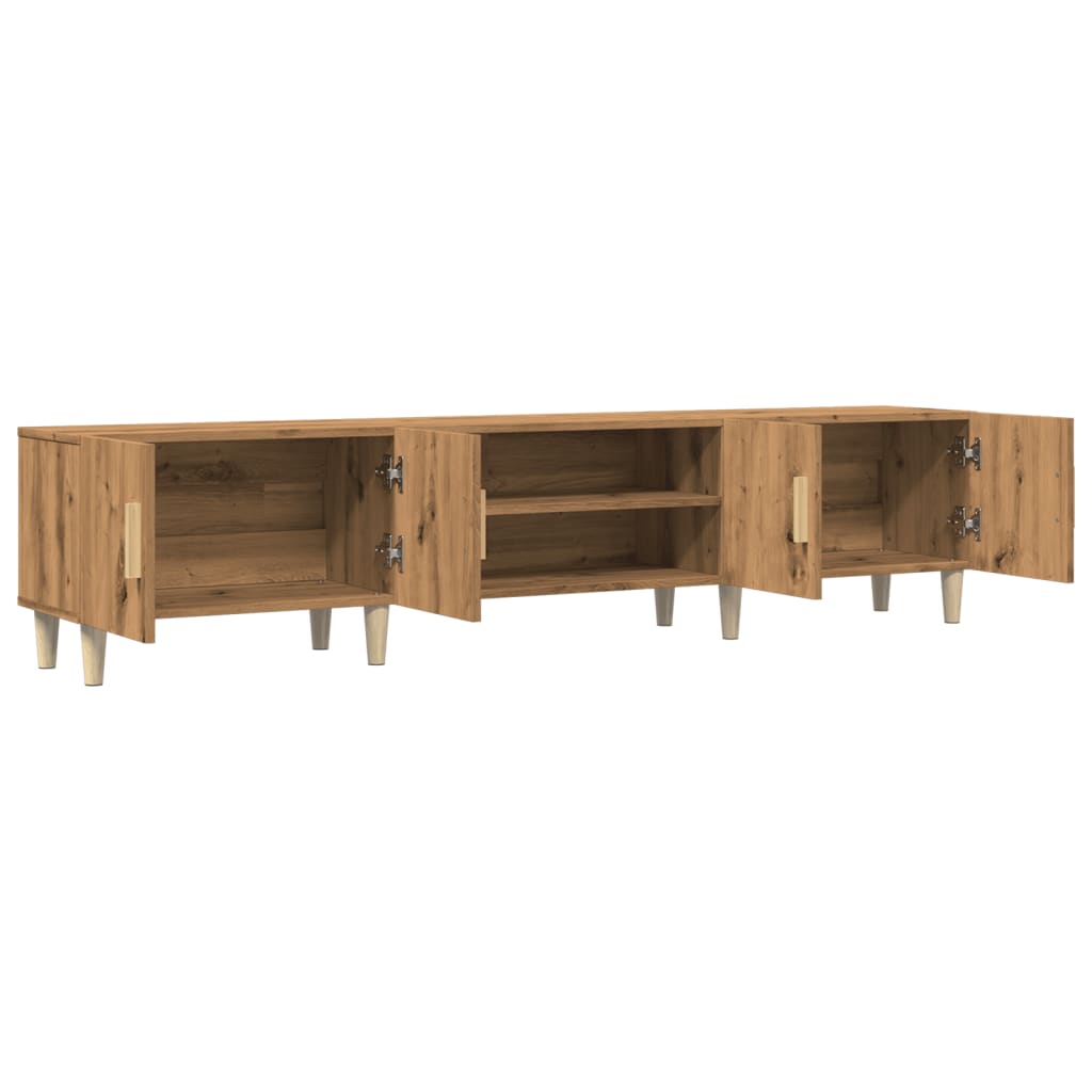 vidaXL Dulap TV, stejar artizanal, 180x31,5x40 cm, lemn prelucrat