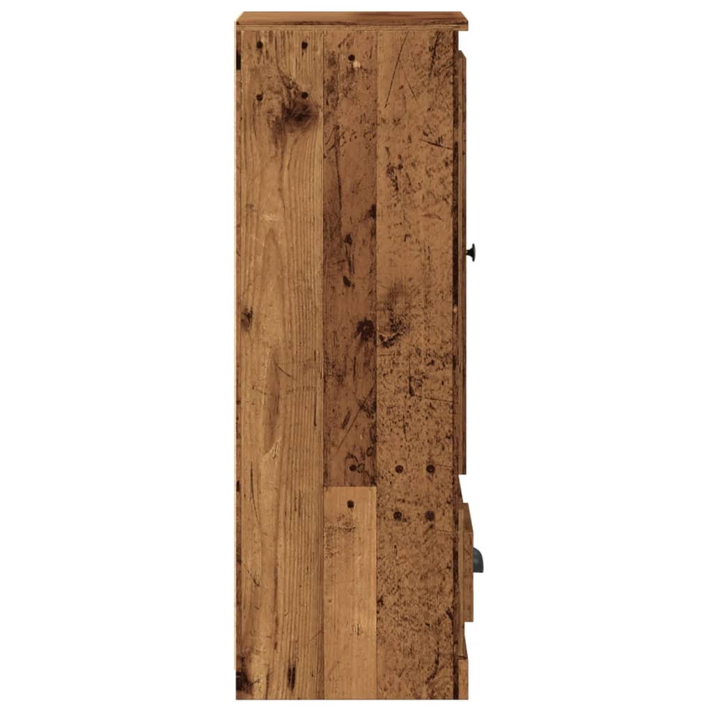 vidaXL Dulap înalt, lemn vechi, 36x35,5x103,5 cm, lemn prelucrat vidaXL Dulap înalt, lemn vechi, 36x35,5x103,5 cm, lemn prelucrat