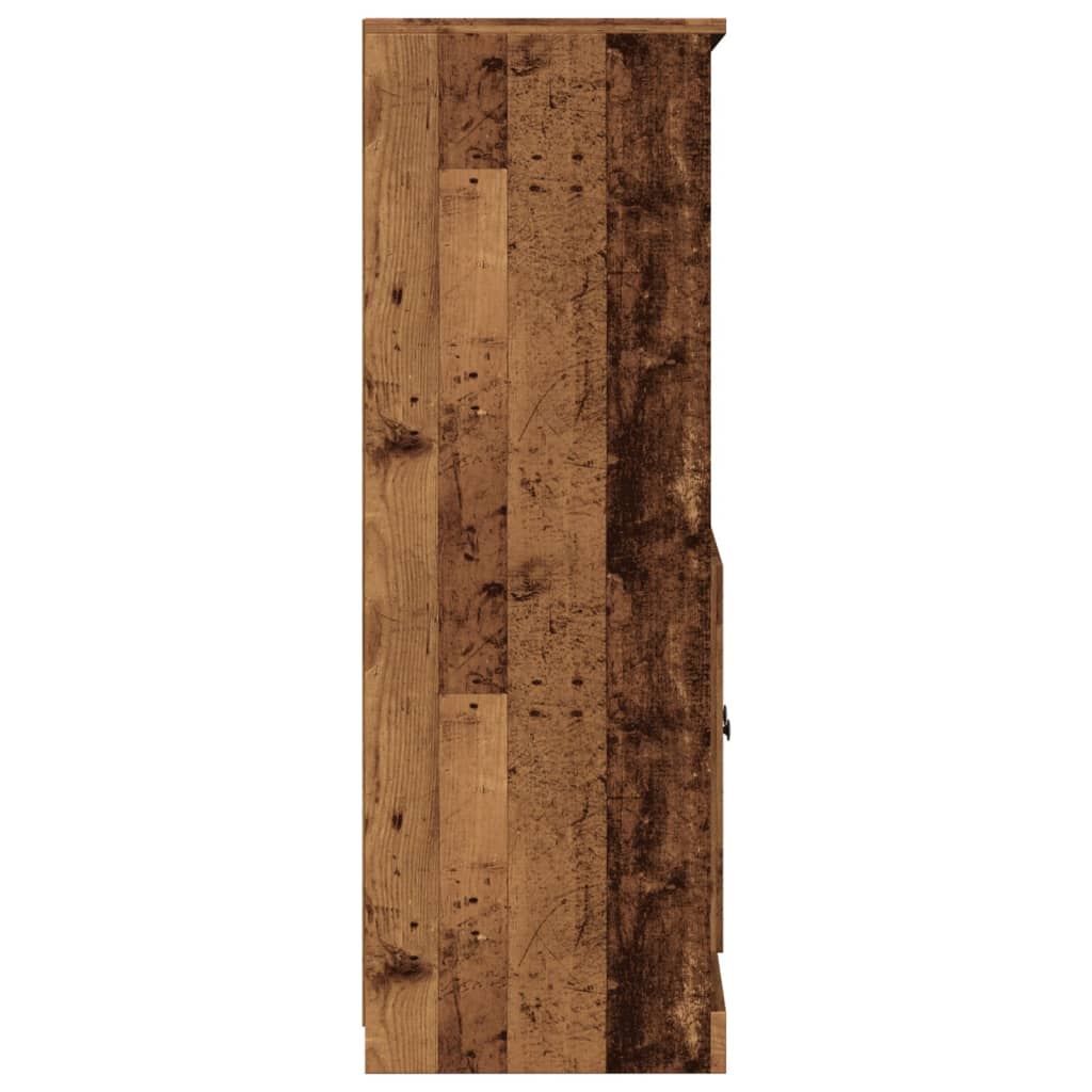 vidaXL Dulap înalt, lemn vechi, 60x35,5x103,5 cm, lemn prelucrat