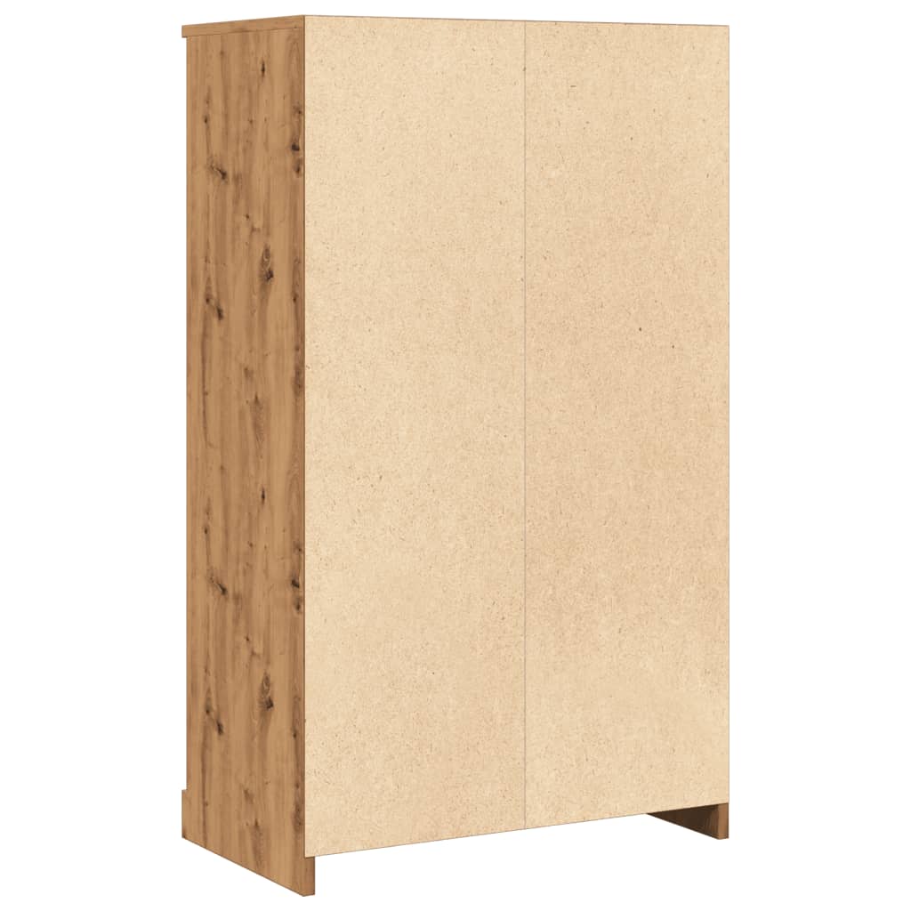 vidaXL Dulap înalt, stejar artizanal, 60x35,5x103,5 cm, lemn prelucrat