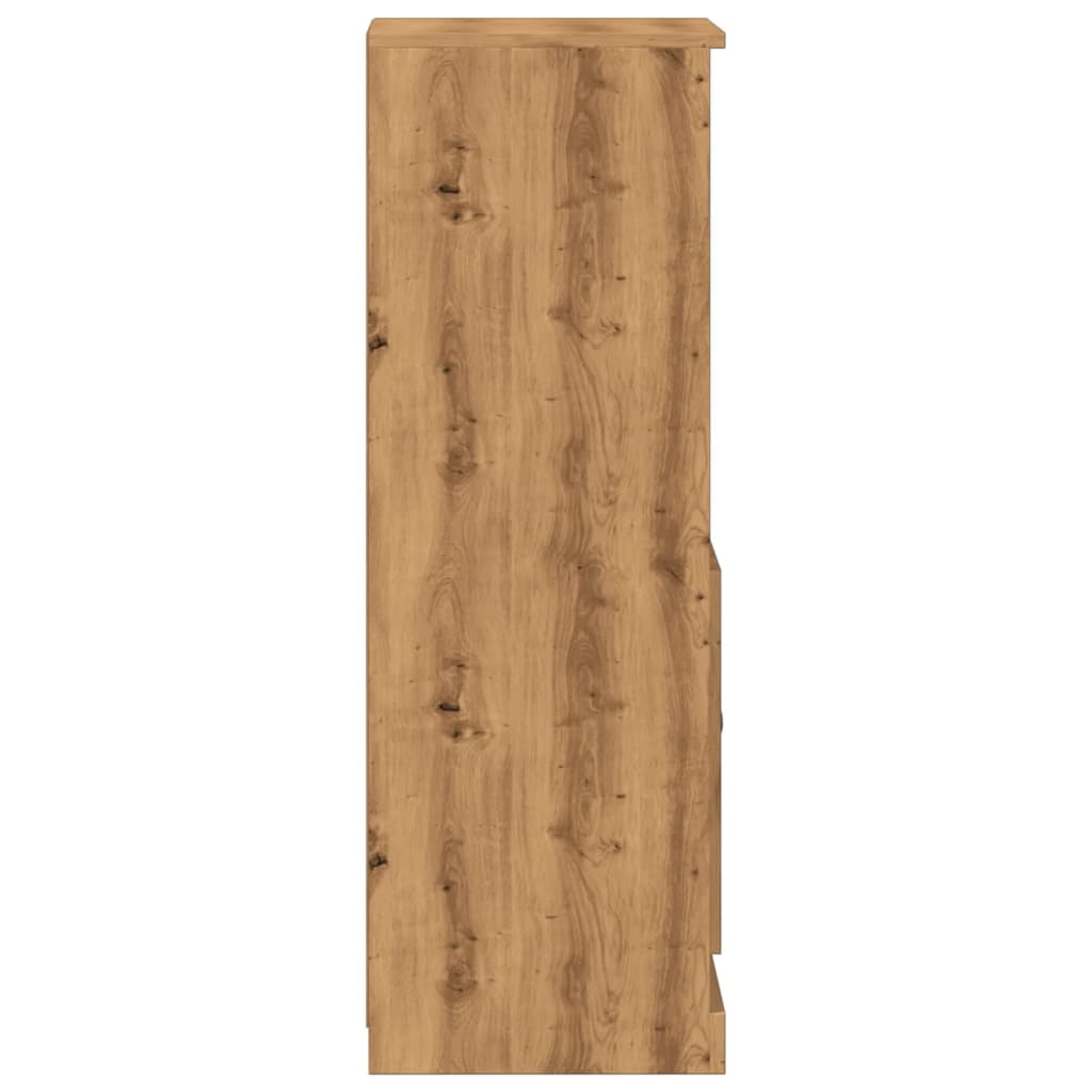 vidaXL Dulap înalt, stejar artizanal, 36x35,5x103,5 cm, lemn prelucrat