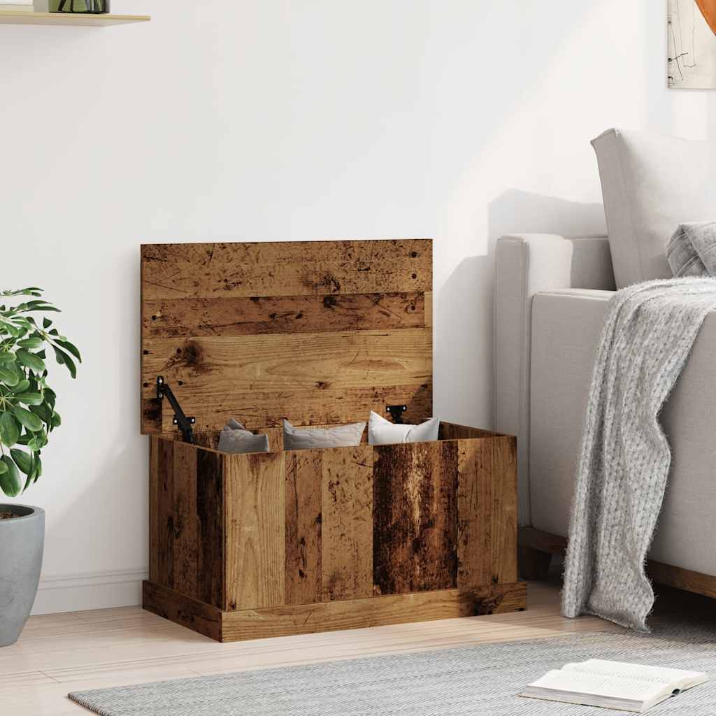 vidaXL Cutie de depozitare lemn vechi 70x40x38 cm lemn prelucrat vidaXL Cutie de depozitare lemn vechi 70x40x38 cm lemn prelucrat