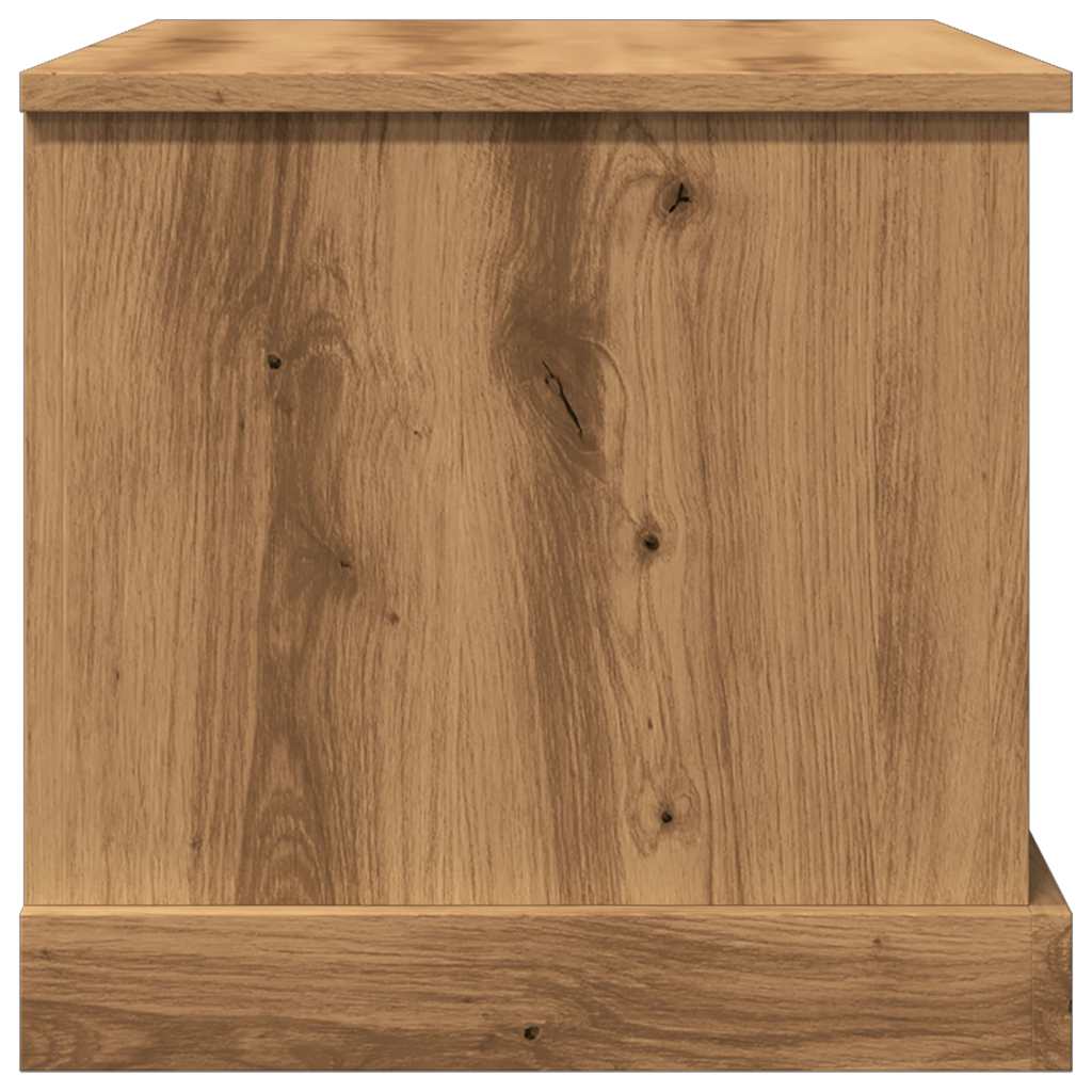 vidaXL Cutie depozitare, stejar artizanal, 70x40x38 cm, lemn prelucrat vidaXL Cutie depozitare, stejar artizanal, 70x40x38 cm, lemn prelucrat